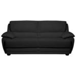 Möbelix 2-Sitzer-Sofa Nebolo Schwarz Lederlook