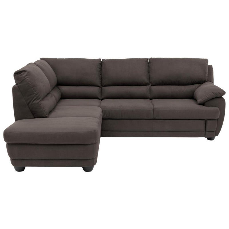 Ecksofa Nebolo Dunkelbraun Mikrofaser