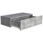 Möbelix Nachtkästchen Usal M B: 60 Cm Grau