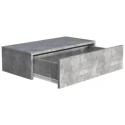 Nachtkästchen Usal M B: 60 Cm Grau