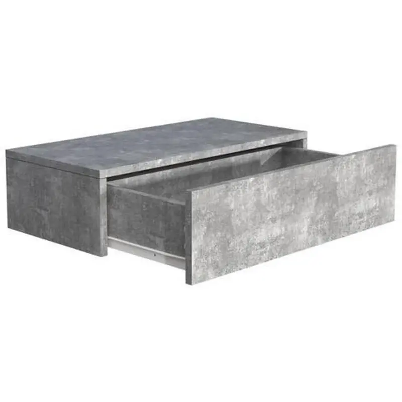 Nachtkästchen Usal M B: 60 Cm Grau