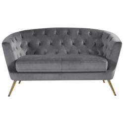 2-sitzer-sofa Lita Grau Samt