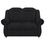 Möbelix 2-Sitzer-Sofa Boston Schwarz Chenille