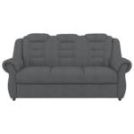 Möbelix 3-Sitzer-Sofa Boston Dunkelgrau Chenille