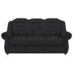Möbelix 3-Sitzer-Sofa Boston Schwarz Chenille