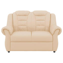 2-Sitzer-Sofa Boston Beige Lederlook