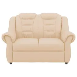 2-Sitzer-Sofa Boston Beige Lederlook