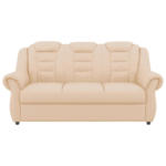 Möbelix 3-Sitzer-Sofa Boston Beige Lederlook