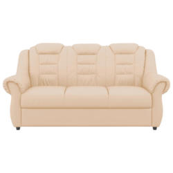 3-Sitzer-Sofa Boston Beige Lederlook