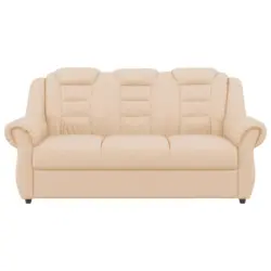 3-Sitzer-Sofa Boston Beige Lederlook