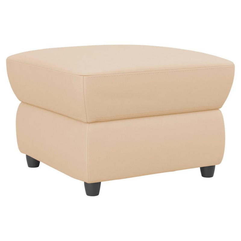 Polsterhocker Boston Beige Lederlook