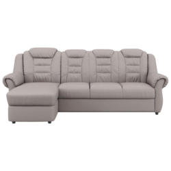 Ecksofa Boston Hellbraun Lederlook