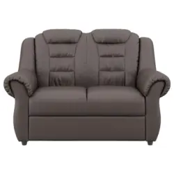 2-Sitzer-Sofa Boston Braun Lederlook