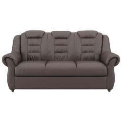 3-Sitzer-Sofa Boston Braun Lederlook