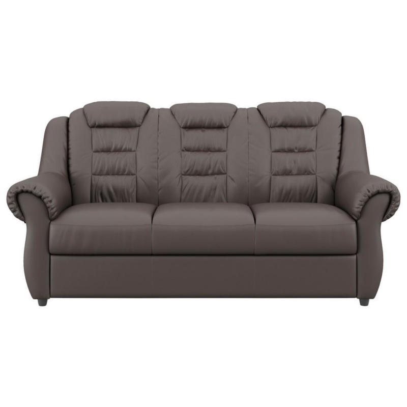 3-Sitzer-Sofa Boston Braun Lederlook