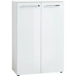 Aktenschrank Gw-monteria Holzwerkstoff Wei&szlig; B: 80 Cm