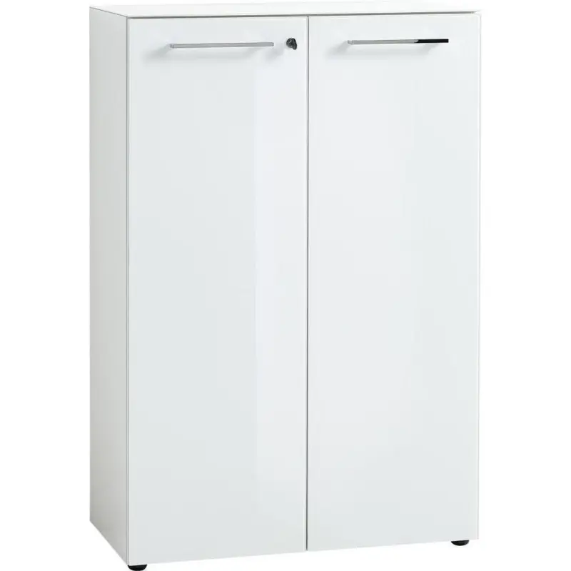 Aktenschrank Gw-monteria Holzwerkstoff Wei&szlig; B: 80 Cm