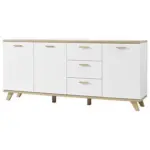 Möbelix Sideboard B: 192 Cm Gw-oslo Weiß/eiche Dekor