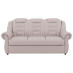Möbelix 3-Sitzer-Sofa Boston Hellgrau Lederlook