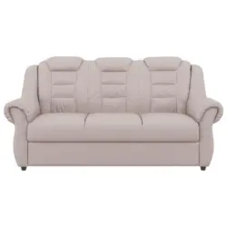 3-Sitzer-Sofa Boston Hellgrau Lederlook
