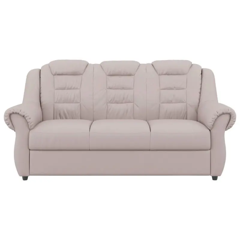 3-Sitzer-Sofa Boston Hellgrau Lederlook