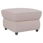 M&ouml;belix Polsterhocker Boston Hellgrau Lederlook