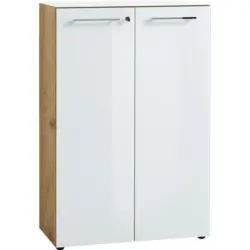 Aktenschrank Gw-monteria Weiß/eiche Dekor B: 80 Cm