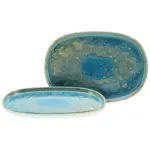 Möbelix YUKi Servierplatte Blau/Grün 2-teilig