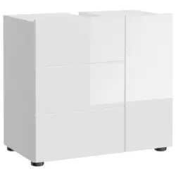 Waschbeckenunterschrank Vira B: 60 Cm, Korpus: Weiß