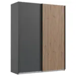 Möbelix Schwebetürenschrank B: 200 Cm Andorra Eiche/graphitfarben