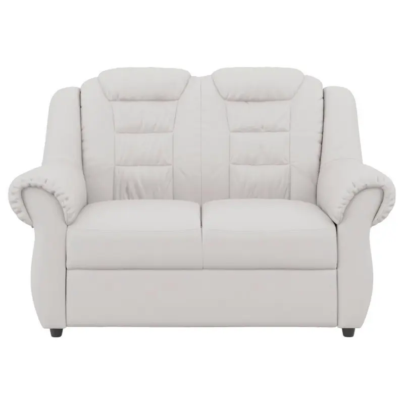 2-Sitzer-Sofa Boston Weiß Lederlook
