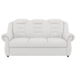 Möbelix 3-Sitzer-Sofa Boston Weiß Lederlook