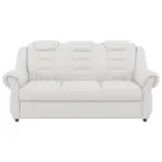Möbelix 3-Sitzer-Sofa Boston Weiß Lederlook