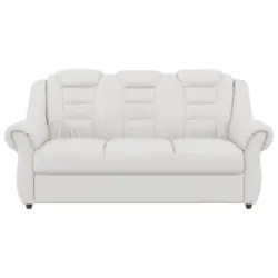 3-Sitzer-Sofa Boston Weiß Lederlook
