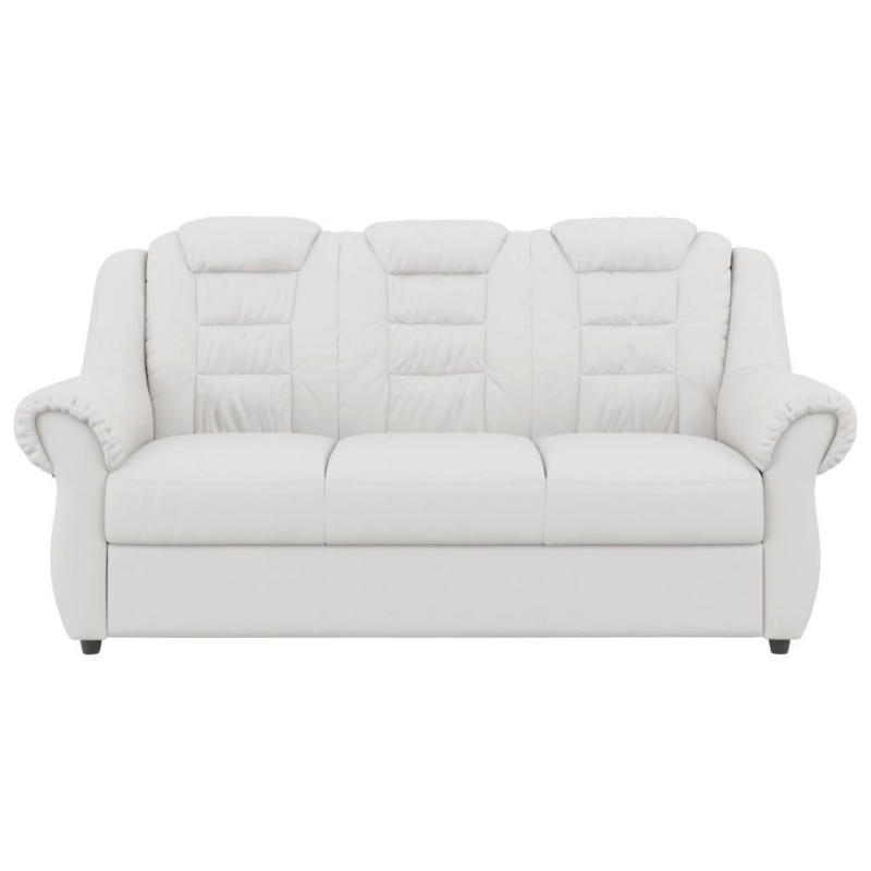 3-Sitzer-Sofa Boston Weiß Lederlook