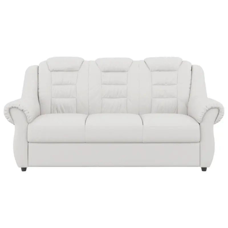3-Sitzer-Sofa Boston Weiß Lederlook