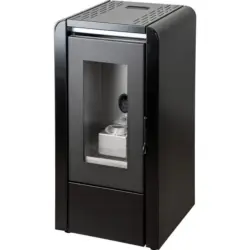 Pelletofen Modern Baby Metall Schwarz