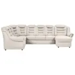 Möbelix Wohnlandschaft Boston Weiß Lederlook