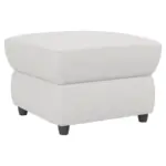 M&ouml;belix Polsterhocker Boston Wei&szlig; Lederlook