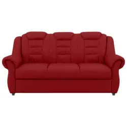3-Sitzer-Sofa Boston Rot Lederlook