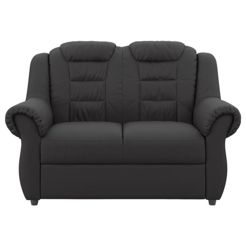 2-Sitzer-Sofa Boston Schwarz Lederlook