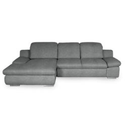 Ecksofa Isona Dunkelgrau Chenille