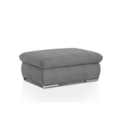 Polsterhocker Isona Dunkelgrau Chenille