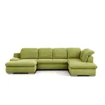 M&ouml;belix Wohnlandschaft Isona Gr&uuml;n Chenille