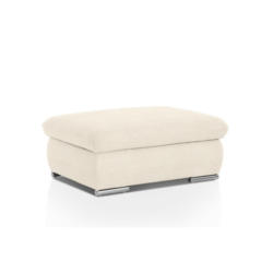 Polsterhocker Isona Creme Chenille