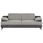 Möbelix 2-Sitzer-Sofa Titus Hellgrau/Dunkelgrau
