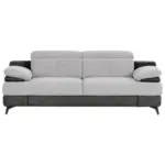 Möbelix 2-Sitzer-Sofa Titus Graphit-/Silberfarben