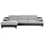 Möbelix Ecksofa Titus Graphit-/Silberfarben