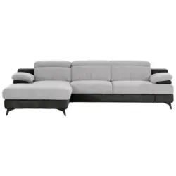 Ecksofa Titus Graphit-/Silberfarben