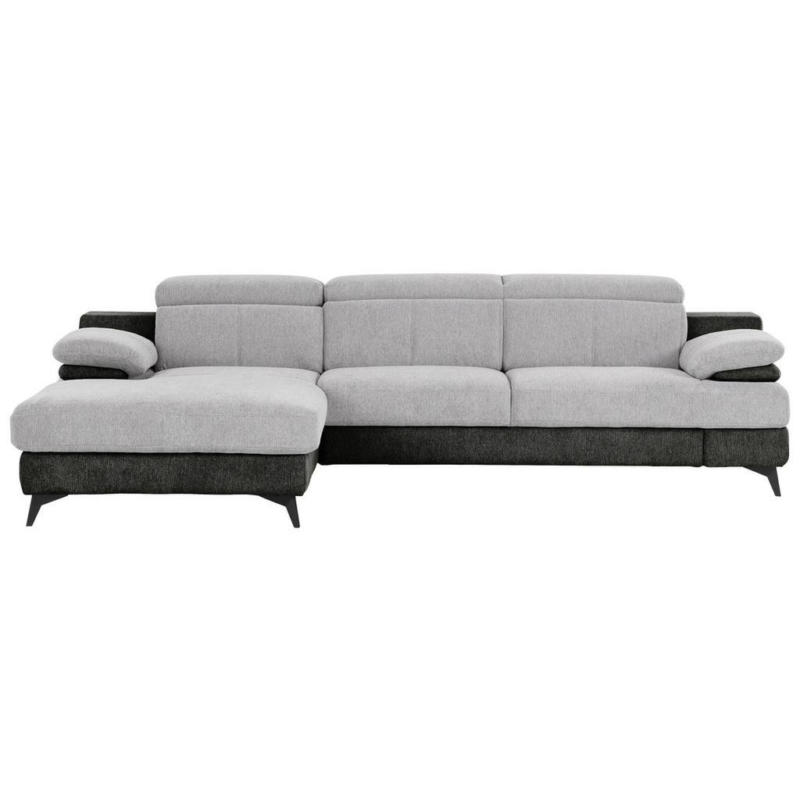 Ecksofa Titus Graphit-/silberfarben